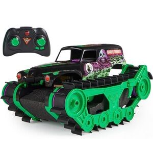 Monster Jam Official Grave Digger Trax All-Terrain Remote Control Vehicle